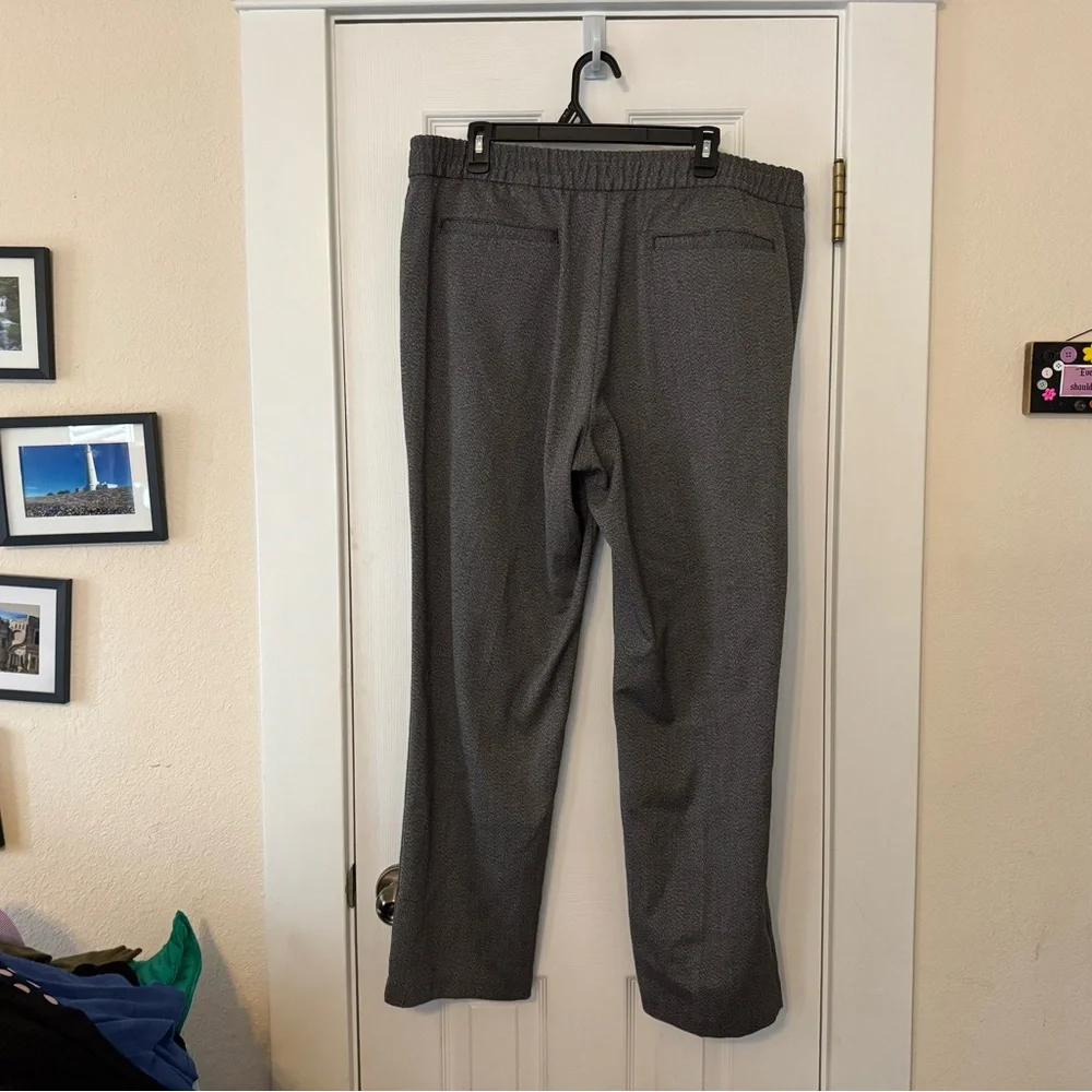 Banana Republic Mason Athletic Tapered Pants 35x32 Gray‎ Herringbone Stretch